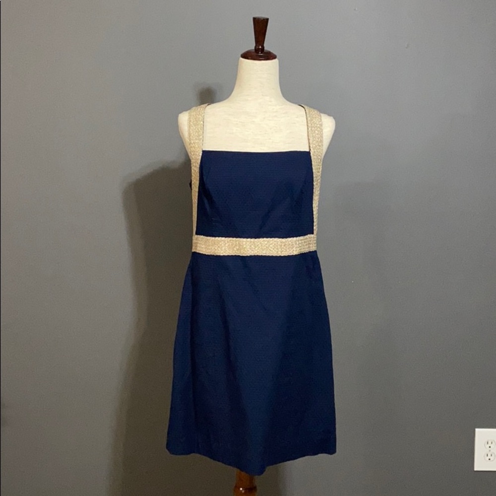 Navy and Gold Lily Pulitzer Dress